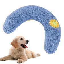 Pet Sleeping Pillow Soft Fluffy Dog Cat U-shaped Pillow Calming Toy