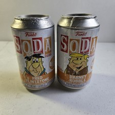 Lot Of 2 Funko Pop Soda Fred Flintstone & Bar...