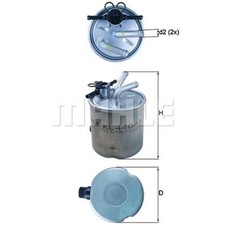 Mahle Kraftstofffilter für Nissan Np300 Pathfinder