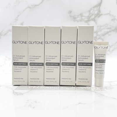 Glytone C+ Advanced Antioxidant Age-Defying Serum 5x 3ml Travel Size NEW