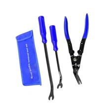 3 PCS Auto Clip Pliers Set and Fastener Remover, Car Trim Removal Tool Pry To...