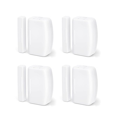 Zigbee Kontaktsensor 4erPack, Tür und Fenstermonitor, innen,funktioniert mit ...