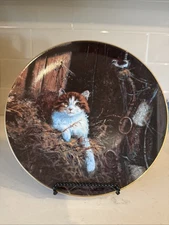 Vintage Jenny Wren Plate “Friends Of Mine” 4th Ltd Ed Cat & Jenny Wren
