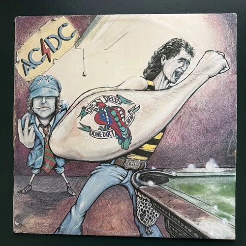 ACDC Dirty Deeds Done Dirt Cheap 1st pressing 1976 Albert production  Blue Roo