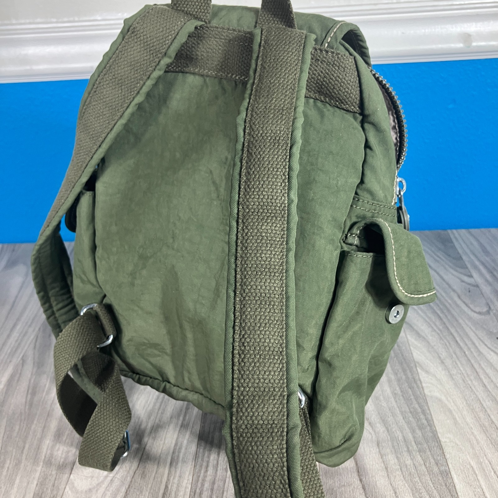 Kipling Mini Backpack Olive Green - image 5