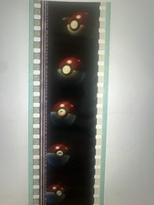 Rare Pokemon The First Movie 35mm Film Strip Poke Ball Capture Scene Cell Reel