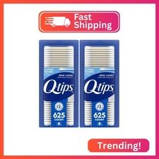 Q-tips Cotton Swabs for Hygiene and Beauty Care Original Cotton Swab Made with 1