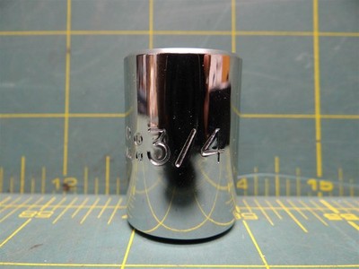 Stanley Proto J5424 Chrome 3/4'' Socket 12pt 1/2'' Drive SAE Made in USA