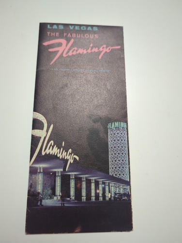 1954 Original Fabulous Flamingo Brochure Las Vegas Hotel Casino Rat Pack Era