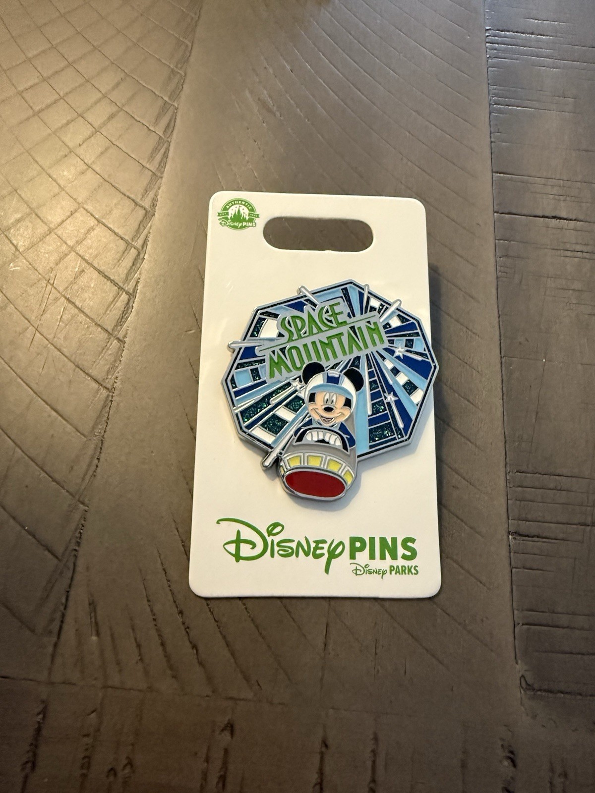 Disney Parks Space Mountain Mickey Mouse Blue tunnel Pin
