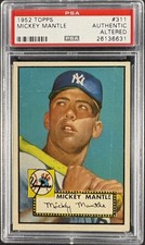 1952 Topps #311 Mickey Mantle PSA Authentic Altered INCREDIBLE EYE APPEAL