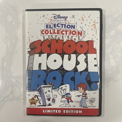 DISNEY ELECTION COLLECTION--SCHOOL HOUSE ROCK DVD (LIMITED EDITION) W/ Voter Map