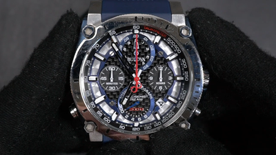 Bulova 98B315 Precisionist Chronograph Men's Quartz Watch - Blue