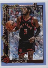 2025-26 Topps Holiday Light Blue & White Glitter Immanuel Quickley #H26 1n5