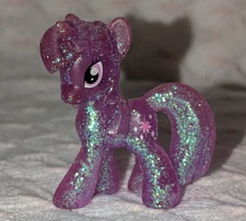 TWILIGHT SPARKLE 2010 Hasbro MLP Crystal Glitter Mini Figure Approx. 1.75"- 2"