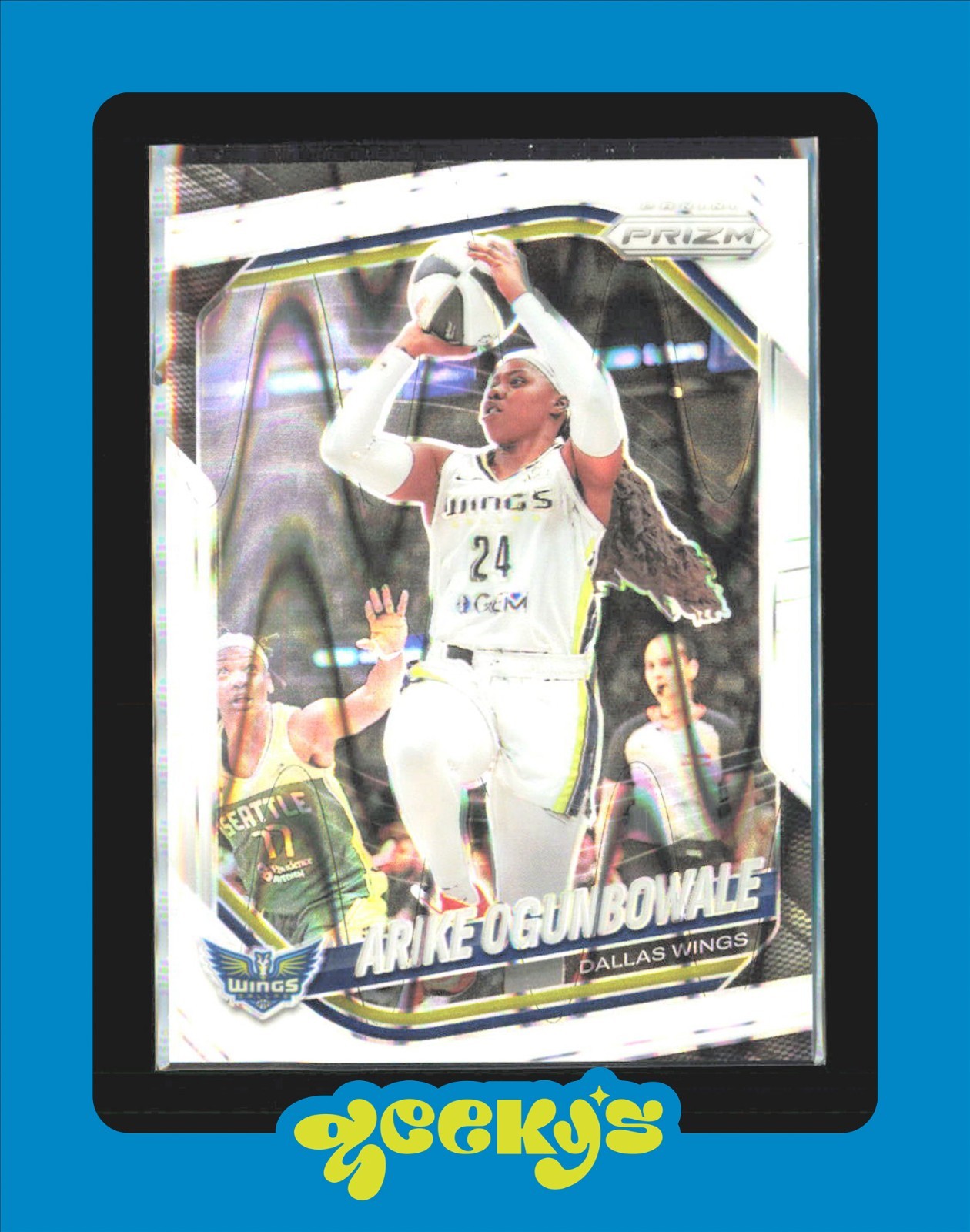 2025 Panini Prizm WNBA White Seismic Prizm #73 Arike Ogunbowale $2MIN ORDER