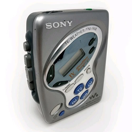 Sony Walkman WM-FX281 Cassette Tape Player TV/Weather/AM/FM Radio Vintage READ