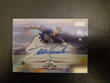 Topps Stadium Club MLB Torii Hunter On Card Auto /25 Minnesota Twins Legend