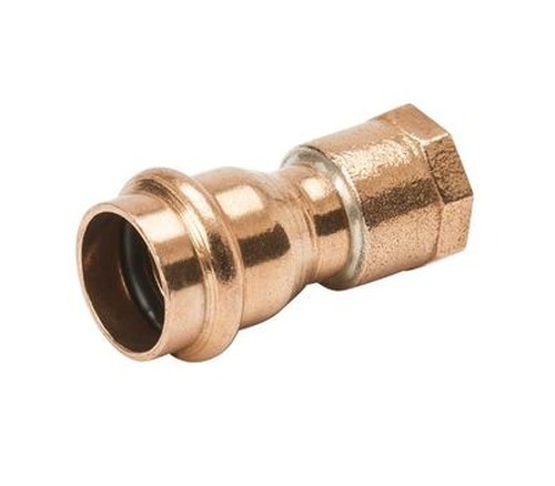 Mueller PF01247 Copper Female Adapter 3/4" x 1/2" P x FPT