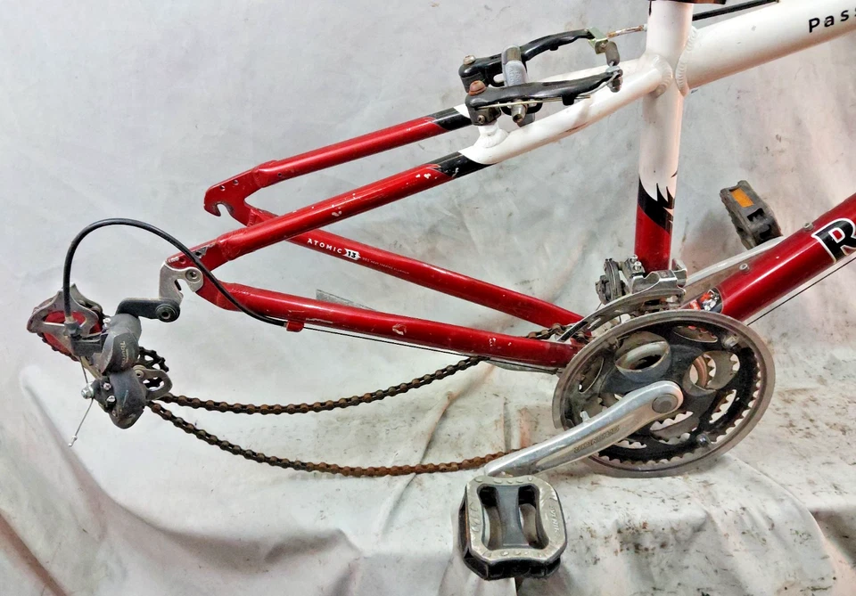 Juego de cuadro de bicicleta híbrida Raleigh Passage 3.0 Comfort 2005 14" X-Small Café Commuter Foto 3 de 4