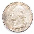 1952-P 25C Washington 90% Silver Quarter Gem Uncirculated