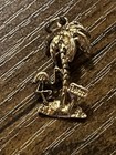 14 Karat Gold Florida Palm Tree With Flamingo Pendant/Charm — photo 1