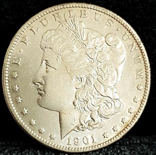 1901 S Morgan Dollar AU+ Great Eye Appeal Excellent Strike.