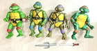 COMPLETE Set of 4 Giant 13" Vtg TEENAGE MUTANT NINJA TURTLES Mirage Playmates