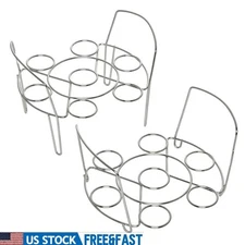 Stainless Steel Egg Rack Set Pressure Cookers Hard Soft Boiled Eggs Trivet New