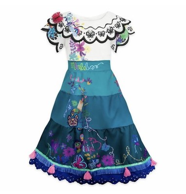 Disney Store Encanto Mirabel Deluxe Costume Dress Girls Size 9/10 brand NWT 