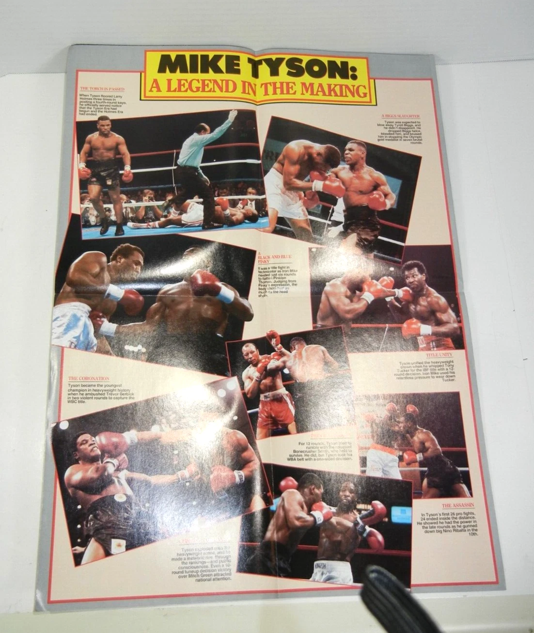 Ko Boxing Magazine Presents Mike Tyson Summer 1988 ジャイアント 22x32 ポスターレア - 画像4/6