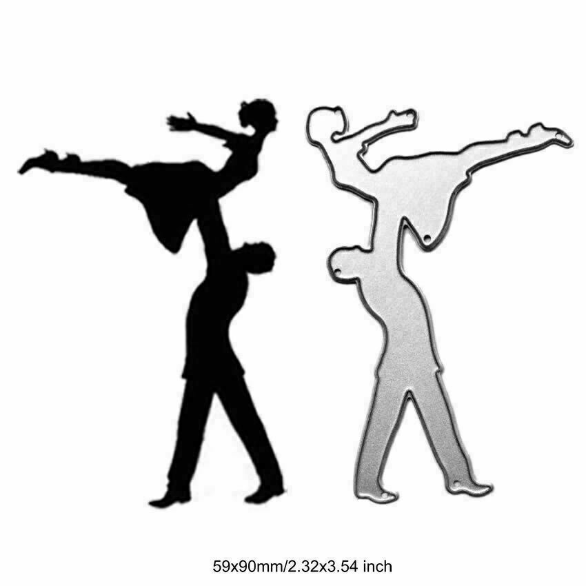 Party Ball Dancer Cutting Dies Metal Stencil Scrapbooking Album Paper Card Art