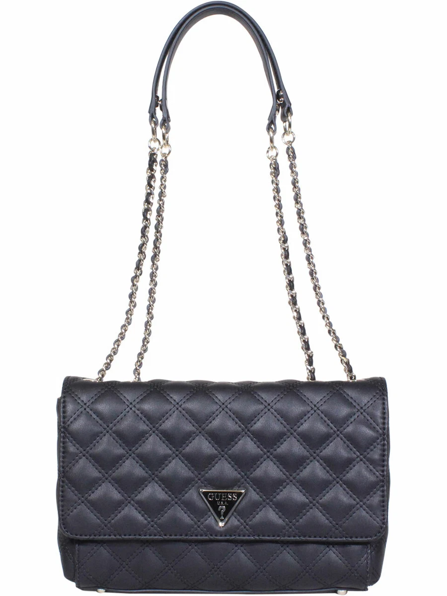 Bolso Guess Cessily negro con logo para mujer-z