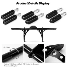 Upper & Bottom Frame Slider & Crash Bar Set For Harley Dyna Low Rider FXDL 2006-