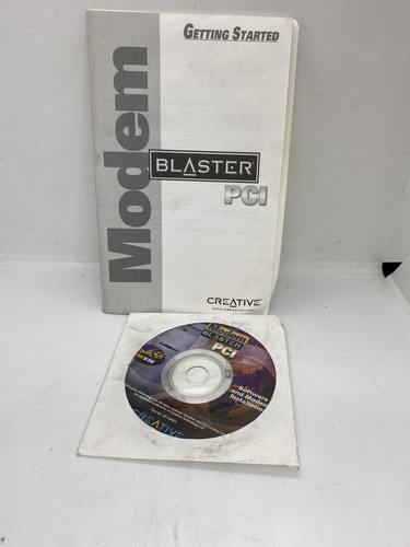 Creative Modem Blaster PCI Flash56 56k V.90 Getting Started CD - Picture 2 of 3