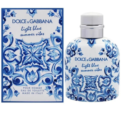 D&G Light Blue Summer Vibes Dolce Gabbana Men 4.2 oz 125ml Eau De Toilette Spray
