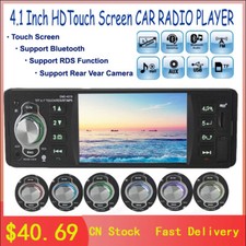 4" Single 1 Din Car Radio Bluetooth Touch Screen MP5 Player AUX USB TF AM/FM RDS