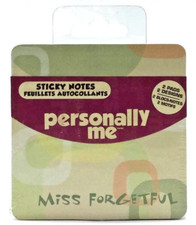 Personally Me Hanover Sticky Notes 2Pads/ 2Designs 40 Sheets Each Miss Forgetful