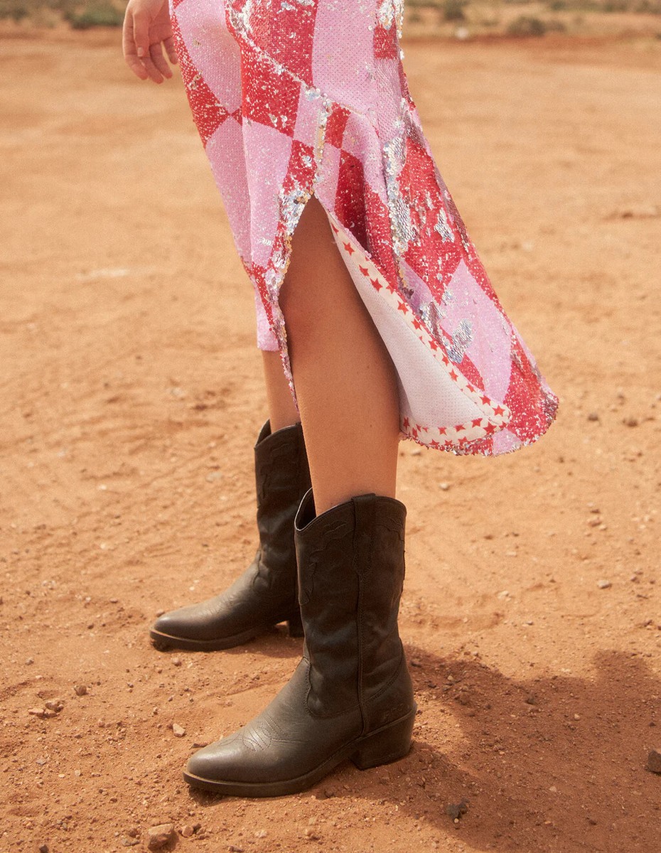 Wardrobe Roc Indio Boots Black INDIO ROC Cowboy Boots???i Luv