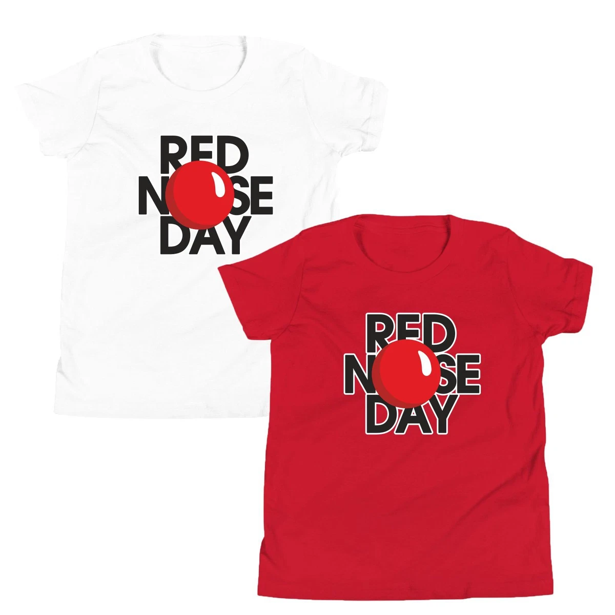 Red Nose Day T Shirt Comic Relief 2024 Charity Family Funny Men