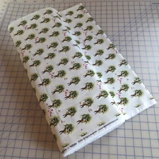 SALE~ By The Yard ~ Springtime Bunnies On Cream By Riley Blake Cotton Fabric