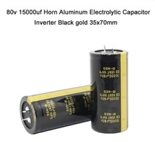 80v 15000uf Horn Aluminum Electrolytic Capacitor Inverter Black gold 35x70mm