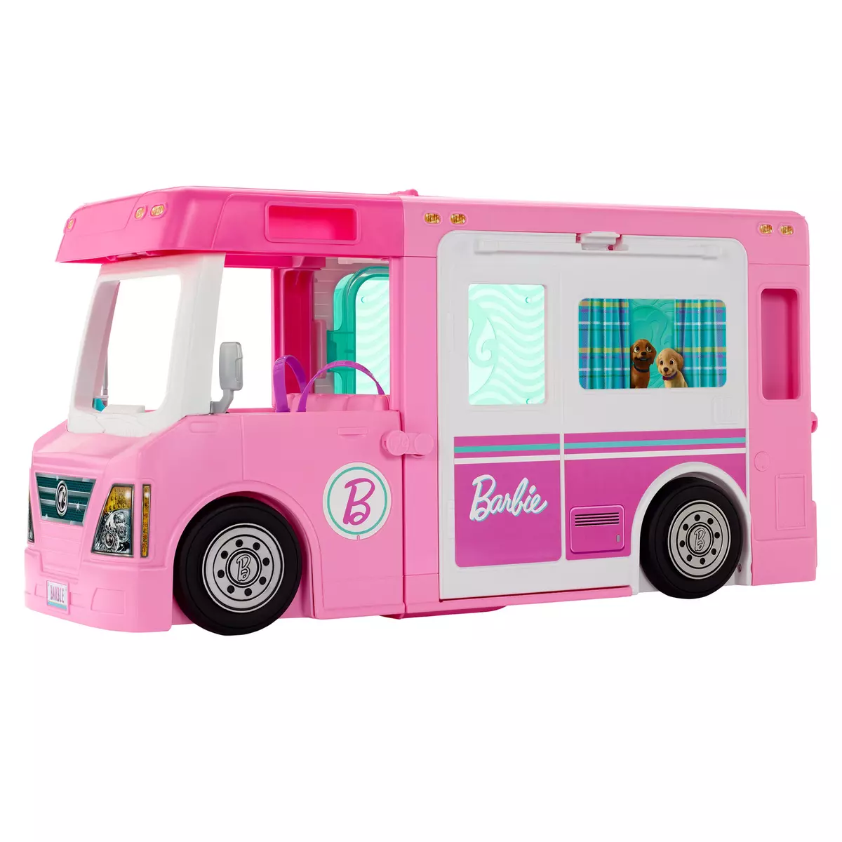 Barbie Camper, DreamCamper Toy Playset with 60+ Barbie