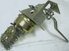 Universal 90 Degree Under Dash Power Brake Pedal Booster & Master Cylinder Kit