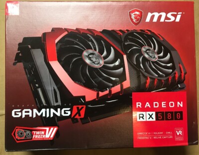 New Msi Radeon Rx 580 Gaming X 8gb 256 Bit Gddr5 Pci Express 3 Ebay