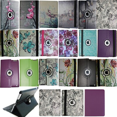 Case for 2014 iPad Air- 2 Air 2nd Gen Smart Rotating Magnetic cover A1566 A1567