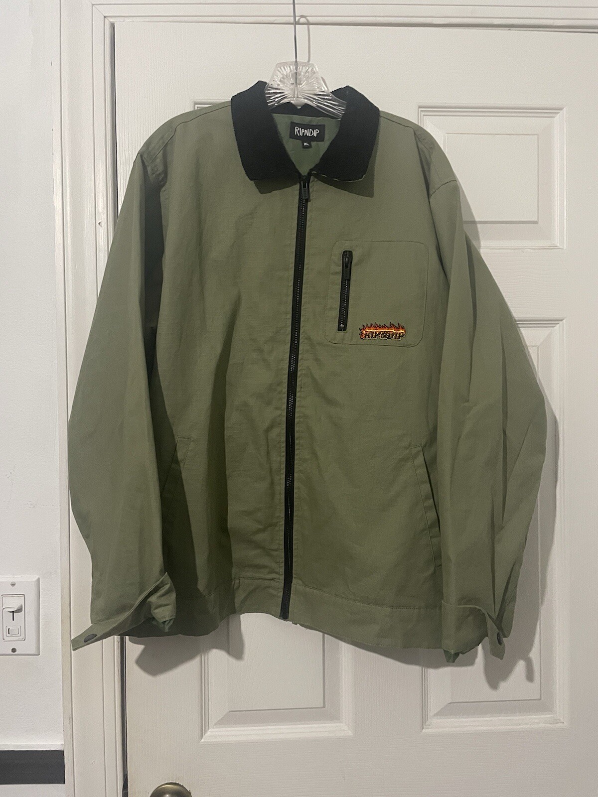 Men's Rip N Dip Highway To Heck Work Jacket Military Green XL