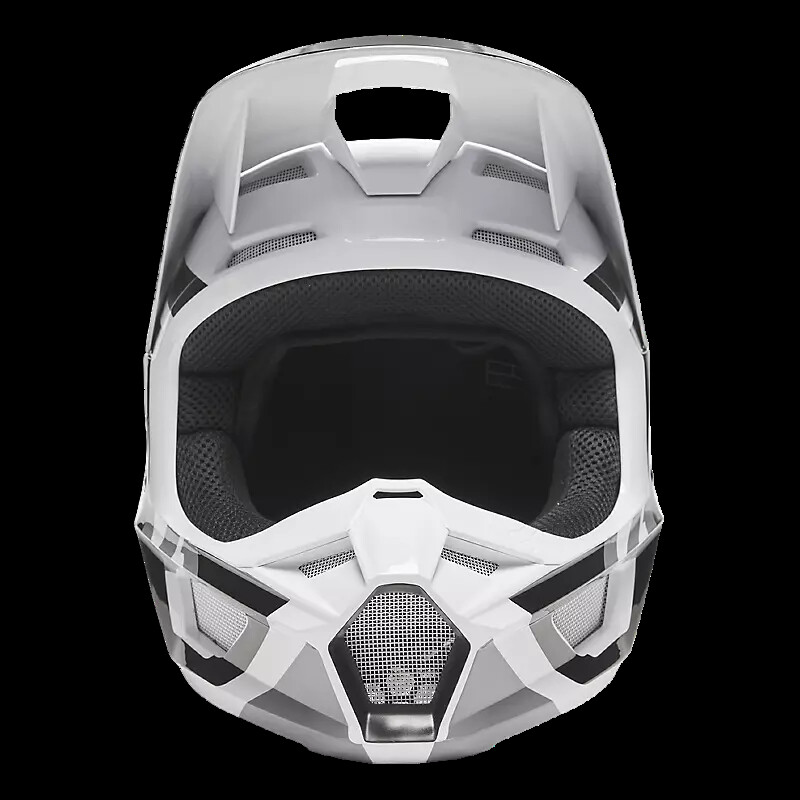 V1 Plaic Fox White Helmet Fox Racing V1 Plaic Helmet Powersports