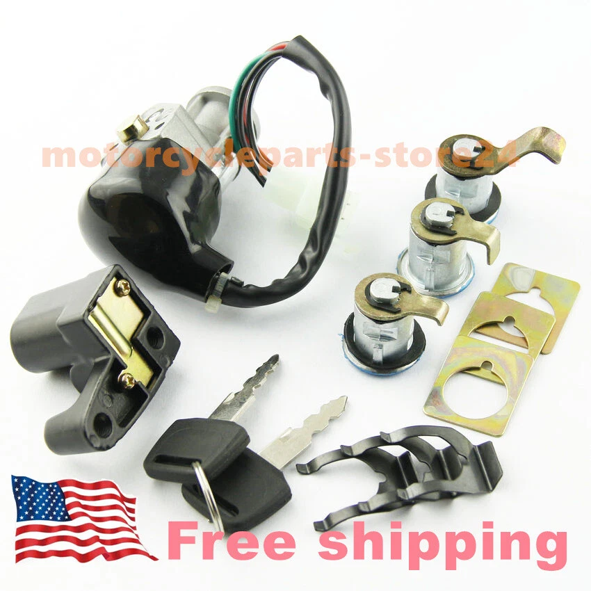 For Honda Ignition Key Switch Lock Set CN250 Helix 1986 1987-2007 35010-KS4-711 Foto 2 de 4
