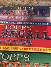 Topps Baseball Cards 1988 1989 1990 1992 Complete Sets